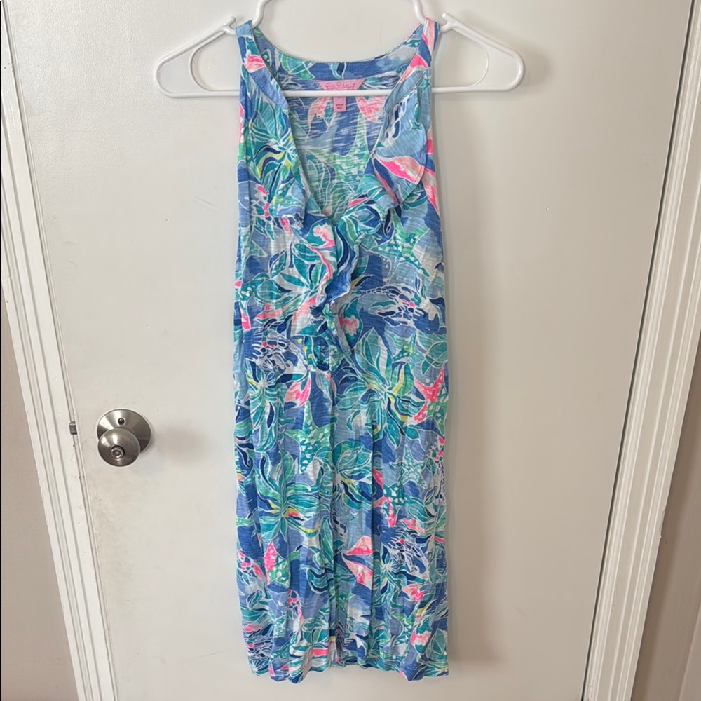 Lilly Pulitzer Blue Tropical Dress
